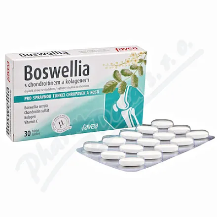 Favea Boswellia z chondroityną i kolagenem tbl.30