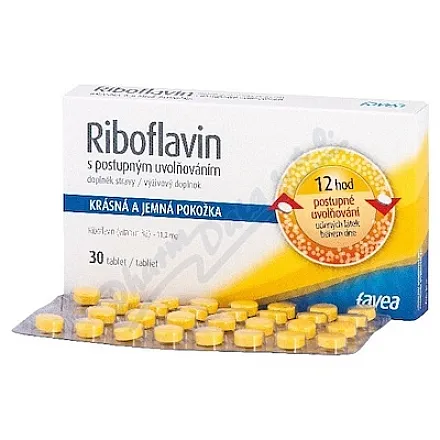 Favea Riboflavin s postupným uvolňováním tbl.30