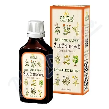 Trawiaste krople Pęcherzyk żółciowy 50 ml Dziewięć ziół