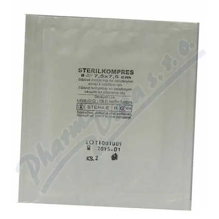 Gaza hydrokompaktowa sterylna 7,5 x 7,5 cm, 2 szt. Steriwund