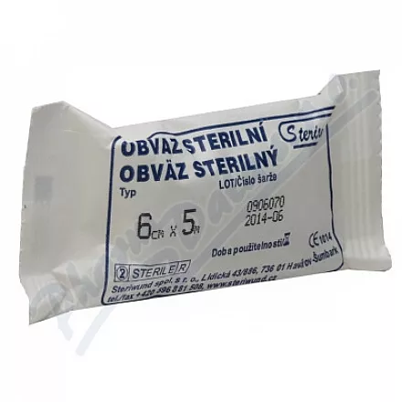 Obin.hydrofil.pletené ster.6cmx5m Steriwund