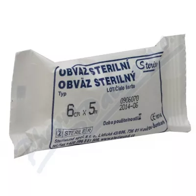 Okłady dziane hydrofilowe sterylne 6cmx5m/1szt Steriwund