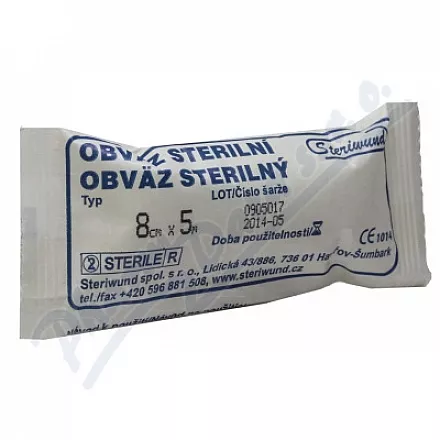 Obin.hydrofil.pletené ster.8cmx5m Steriwund