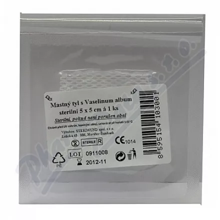 Pokrowiec sterylny tiul 5x5cm/1szt Steriwund