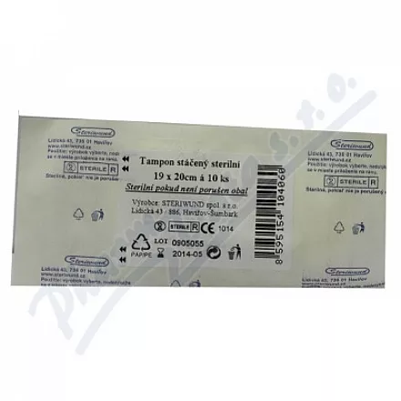 Tampón stáčený z gázy steril.19x20/10ks Steriwund