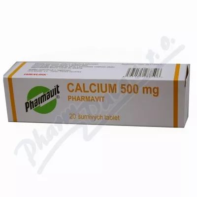 Calcium 500mg Pharmavit por.tbl.eff.20x500mg