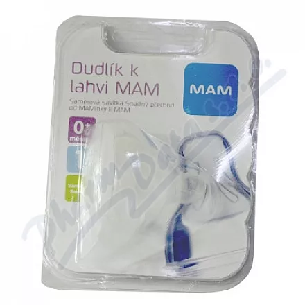 MAM Dudlík na lahev V1- pomalý 0+m. S 1Ks