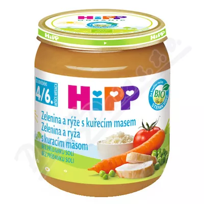 HIPP BABY MENU zel.omáč.s rýží a kuřet.125g CZ6253