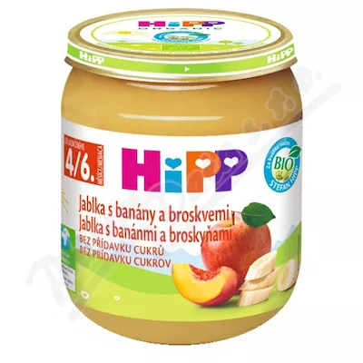 HIPP OVOCE jablka s banány a broskvemi 125g CZ4283