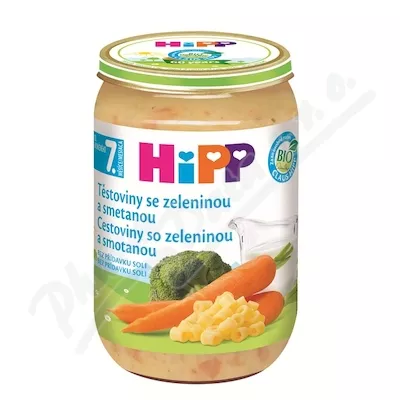 HIPP tagliatelle s brokolicí a smetanou 220g 325